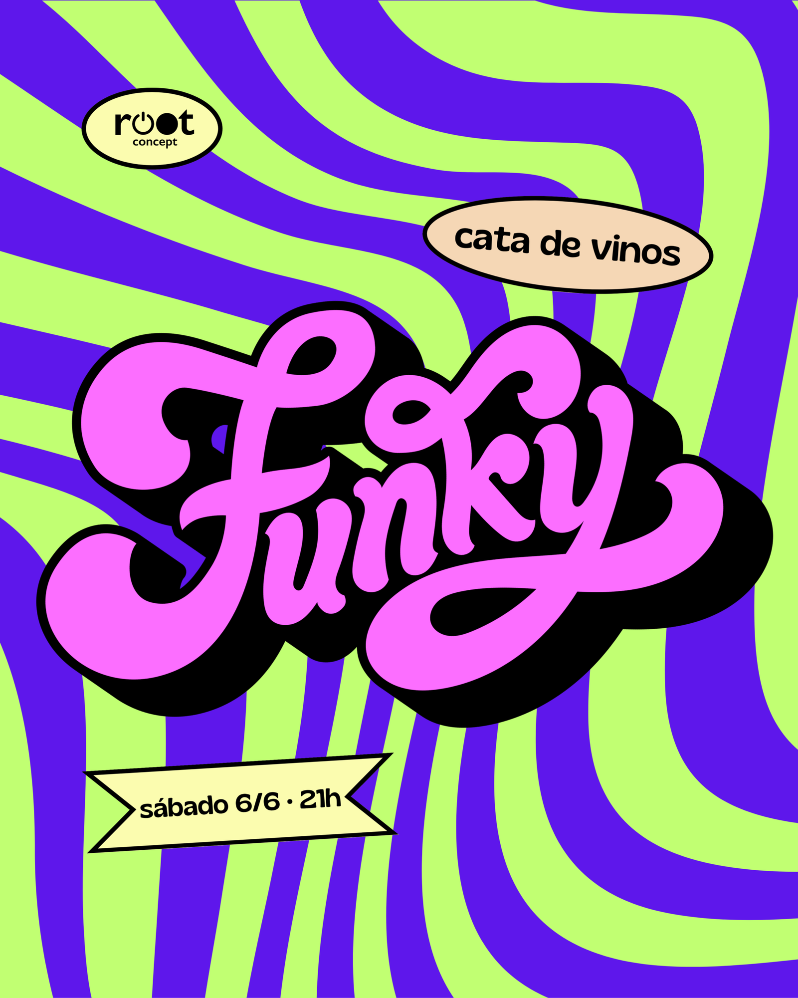 cata de vinos funkys en tienda de vinos naturales malasanaa root concept
