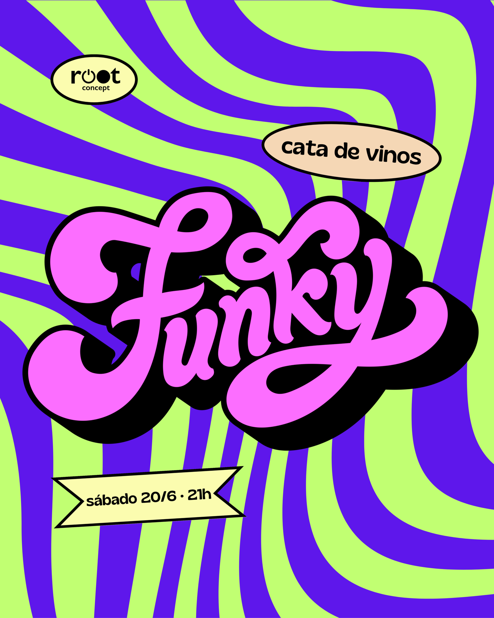 cata de vinos funkys en tienda de vinos naturales malasanaa root concept
